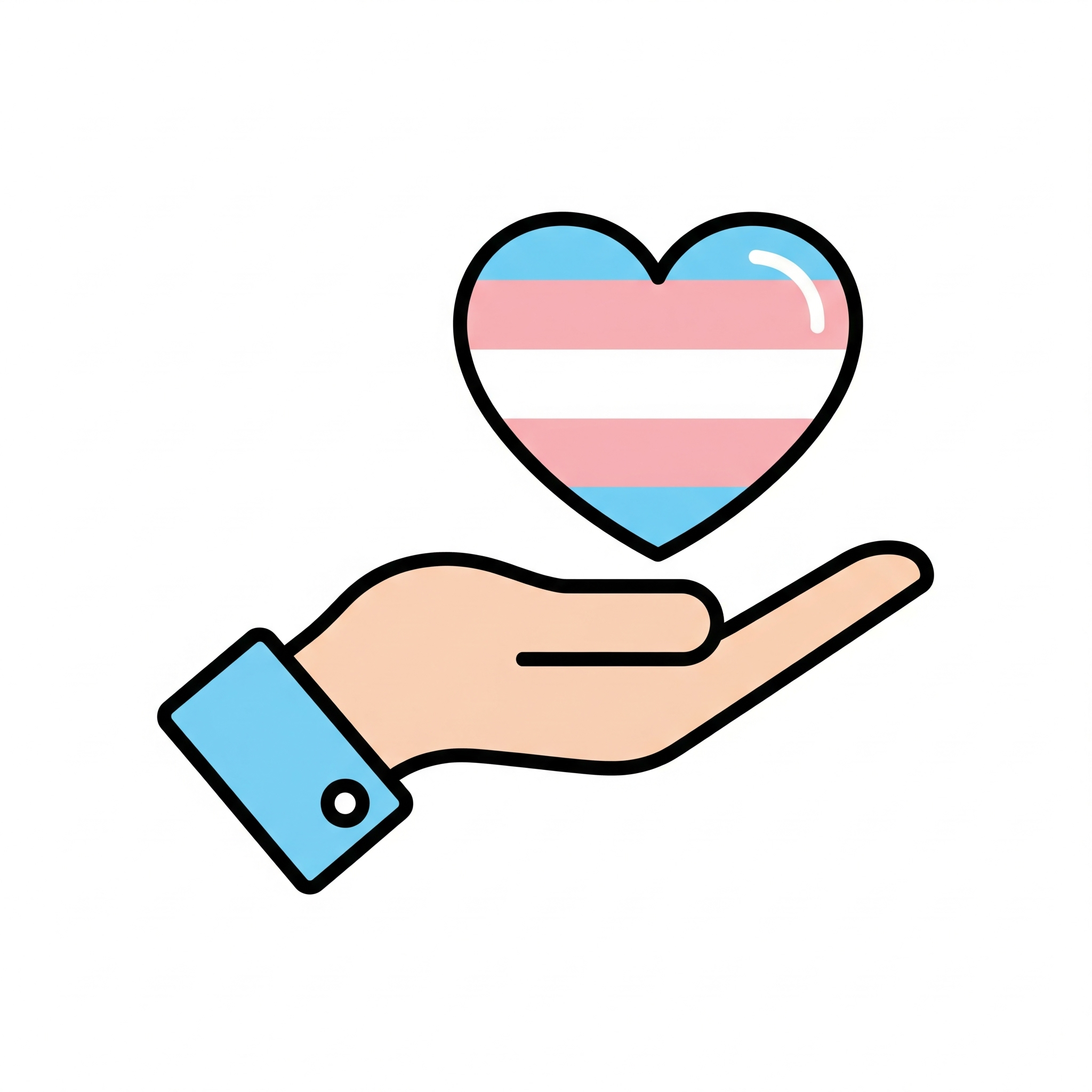 Símbolo de doação, como um coração ou mãos estendidas.